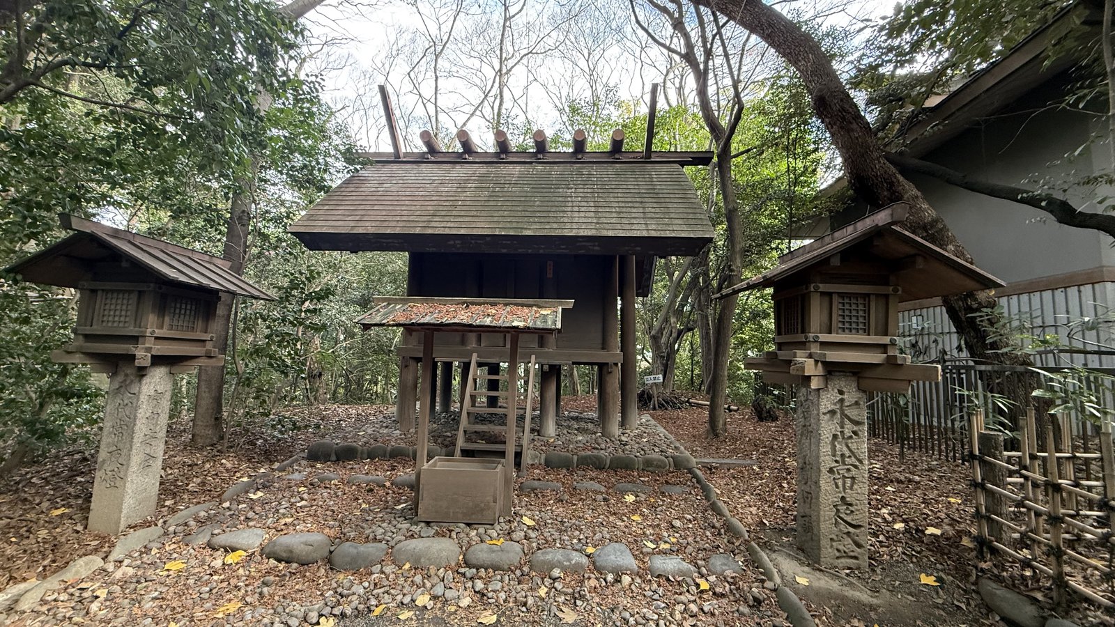 A small shrine among the trees