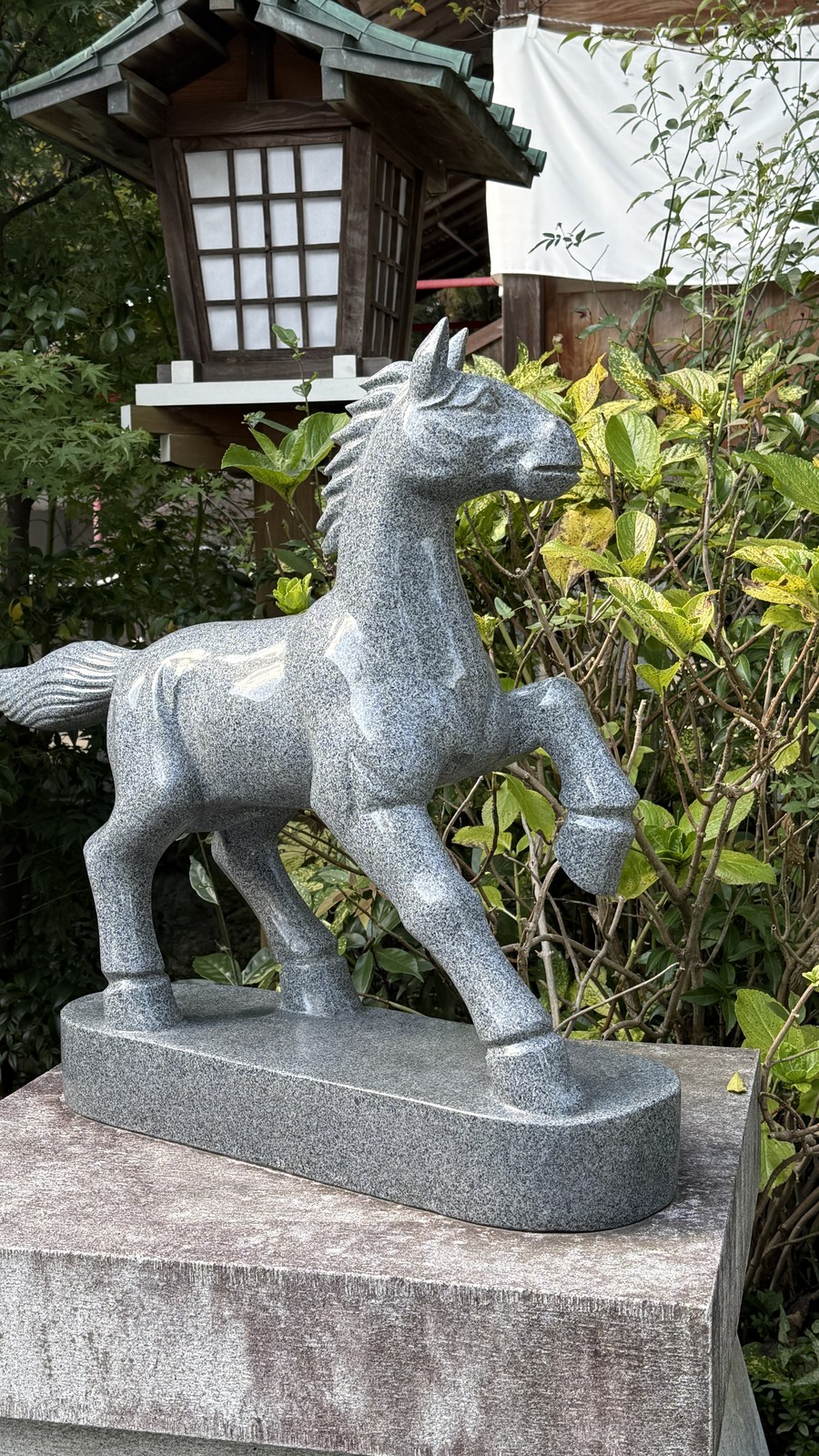 A stone horse