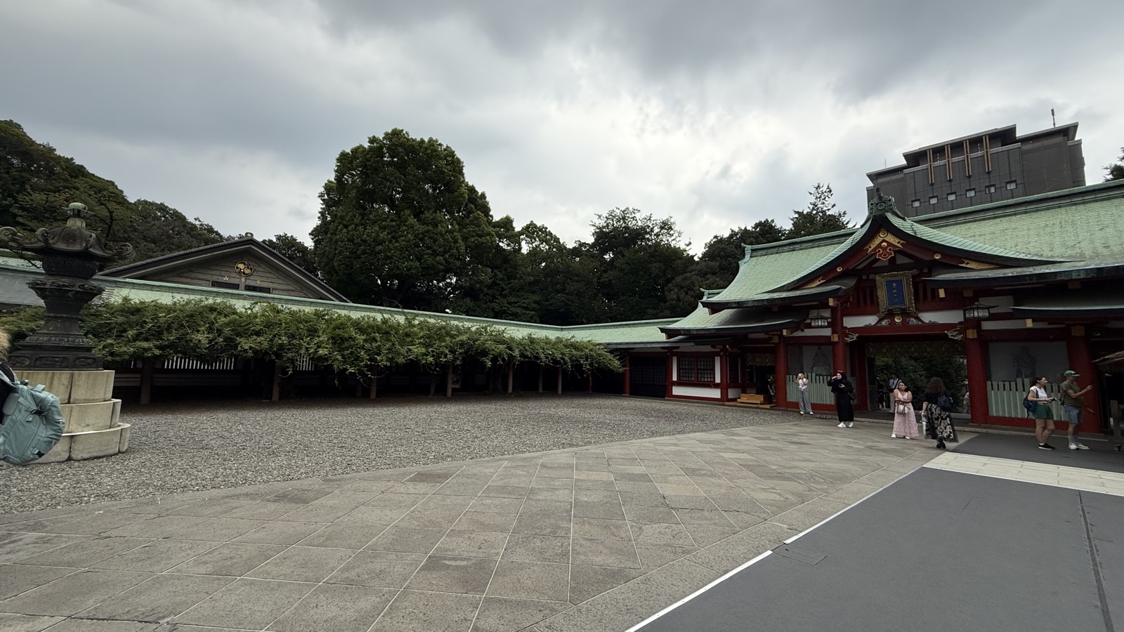 The square in front of the worship hall