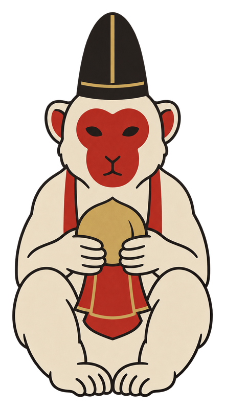 Sacred monkey statue of Hie Jinja