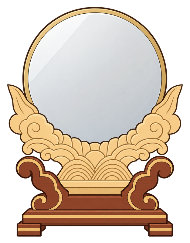 A bronze mirror as a shintai