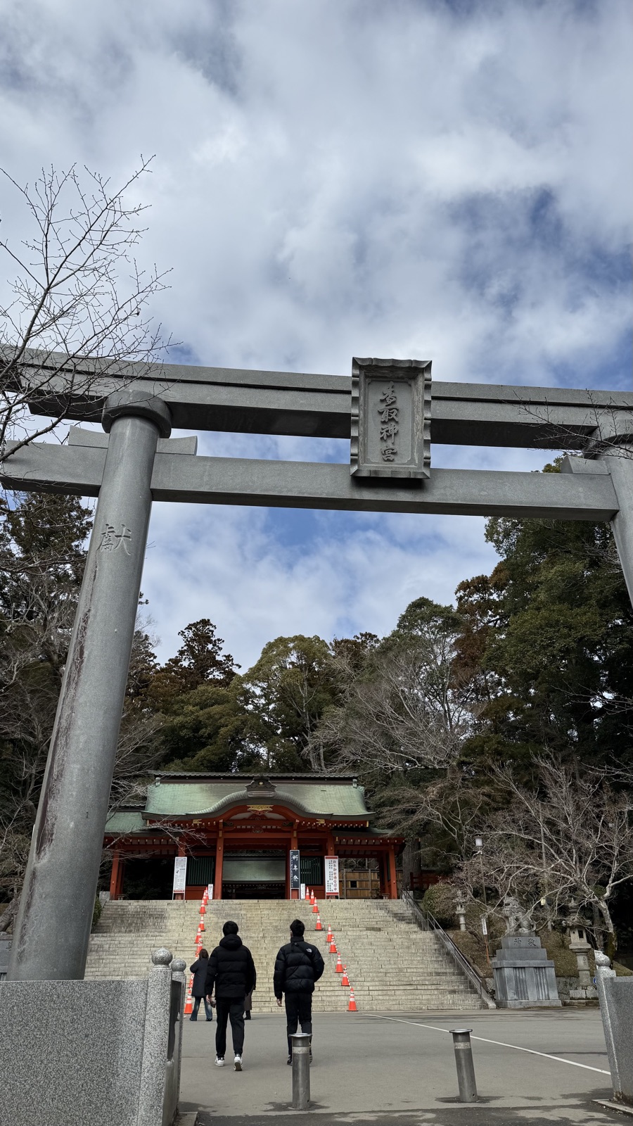 Romon gate seen through the large torii