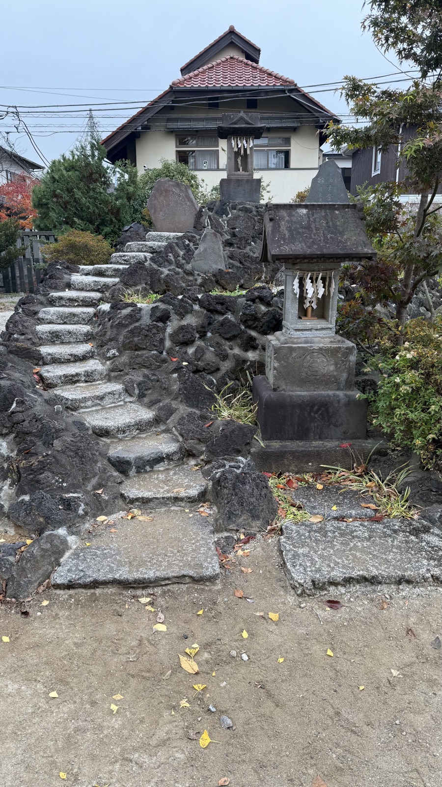 Stone steps in the grounds