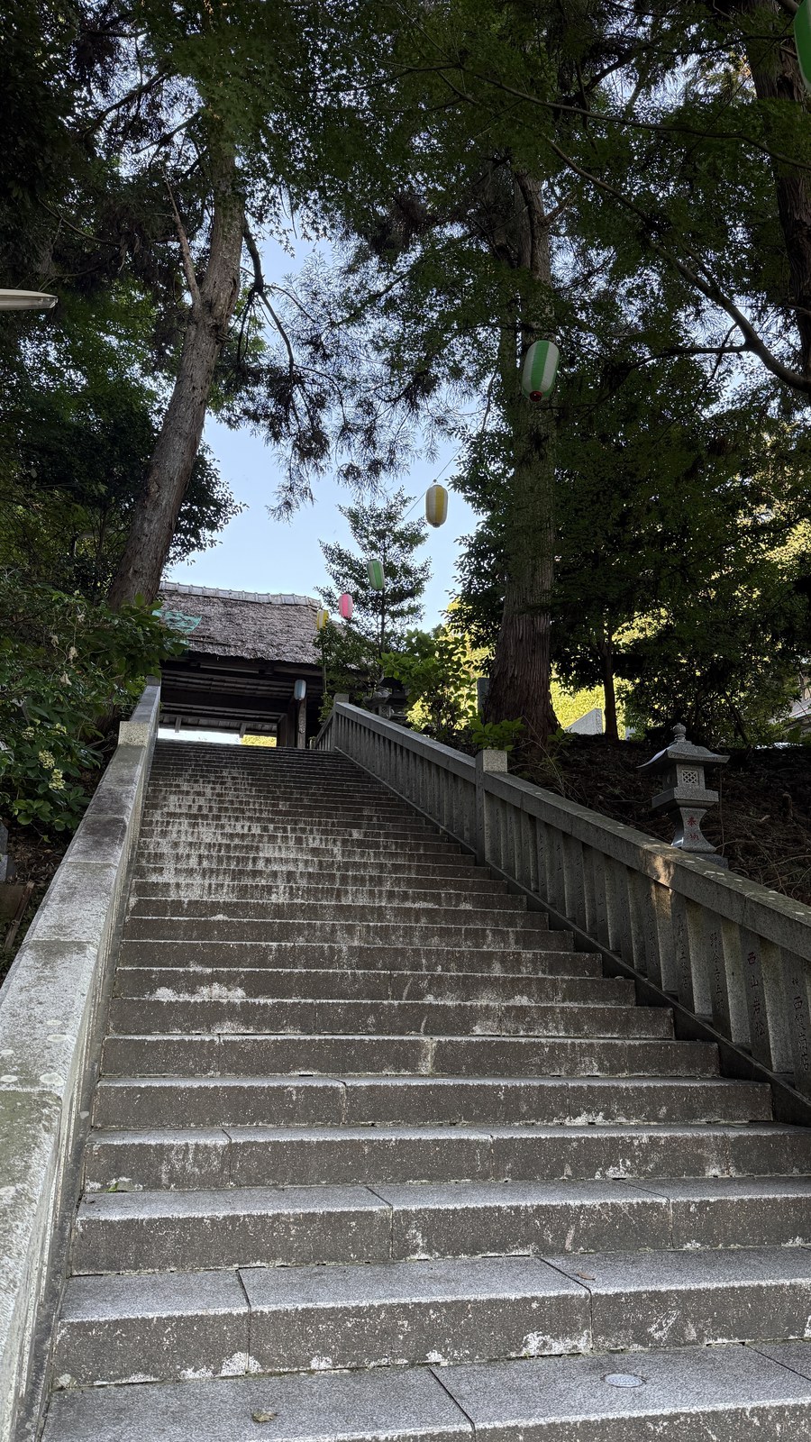 The steps beyond the torii