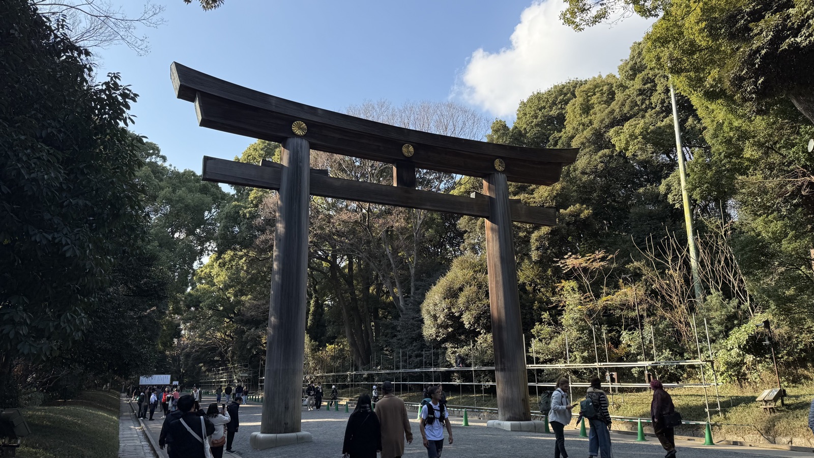 The great torii seen from further back