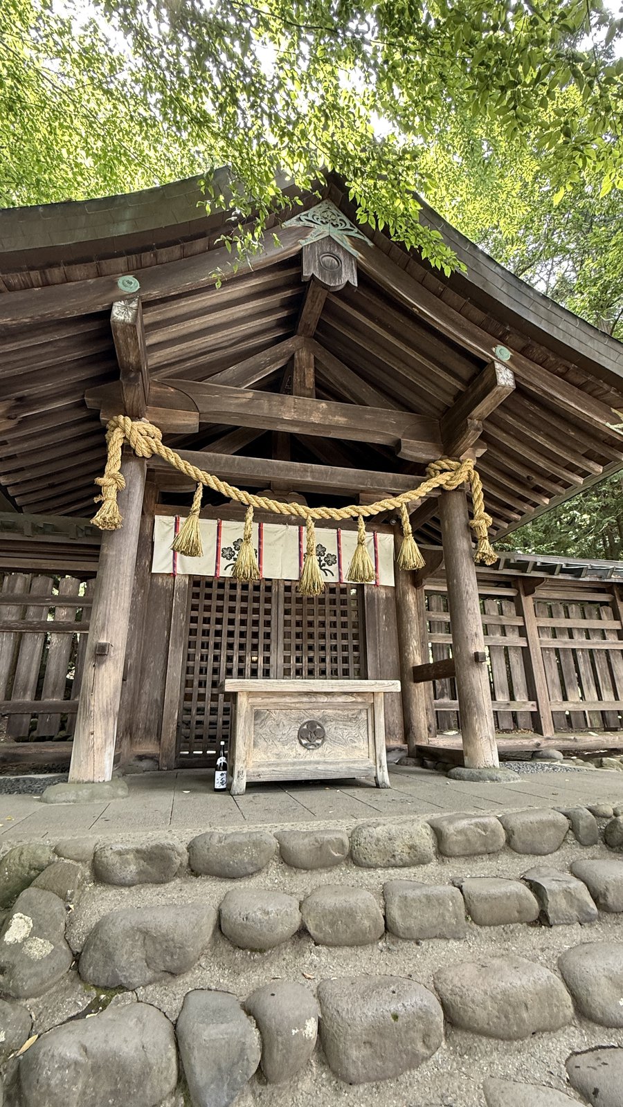 A shrine building at Maemiya
