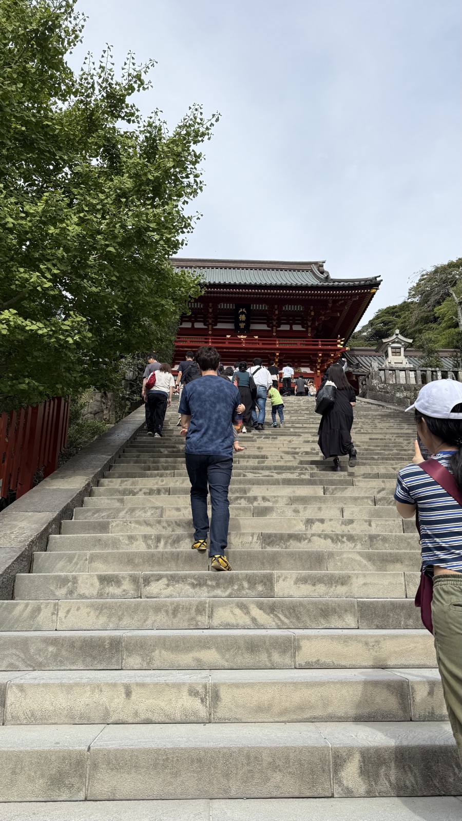 The great stone steps beyond the Maiden stage